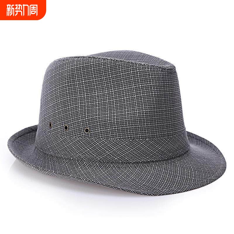 中老年男士礼帽老头帽子爸爸帽时尚遮阳帽子礼帽爵士帽