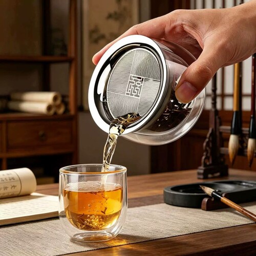 玻璃双层泡茶壶|超1000次加购