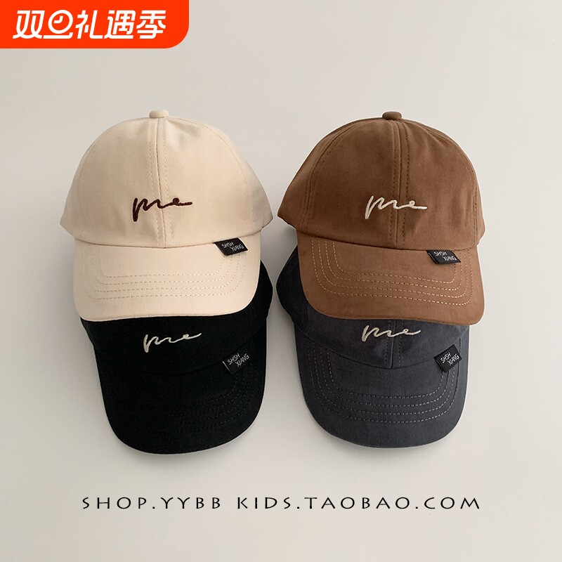 新款儿童鸭舌帽春秋季休闲百搭宝宝帽子男童女童洋气棒球帽冬防风