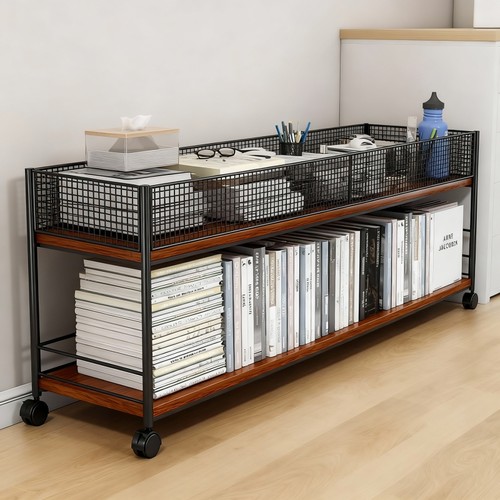 桌下置物架书桌旁书本收纳架