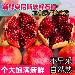 突尼斯软籽石榴新鲜水果当季整箱包邮孕妇水果软籽可食用特大A级