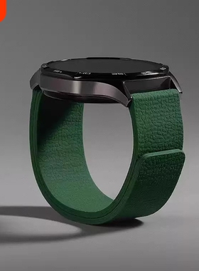 夏天新款硅胶磁吸适用小米watchs3/4sport手表带s2透气运动s1Pro智能color2男女GTS4华米GTR43腕带黑色荔枝纹