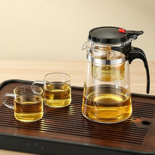 茶壶飘逸杯2025耐高温泡过滤套装玻璃茶具家用泡茶茶水滤网内置