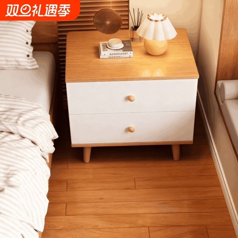 床头柜卧室小型收纳柜现代简约家用小户型储物柜卧室简易置物架