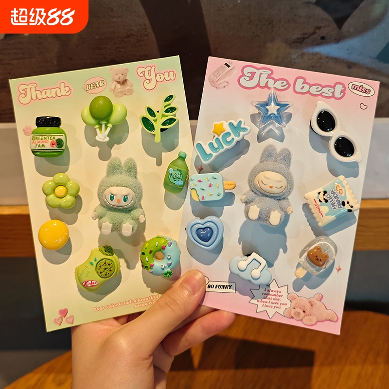 洞洞鞋配饰呆萌小布适配crocs鞋花2025新款鞋扣diy配饰卡扣可拆卸