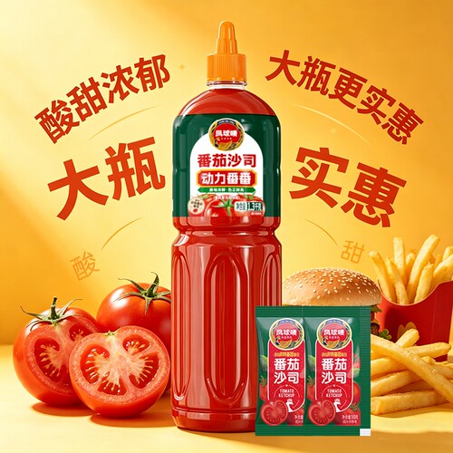 凤球唛番茄沙司1.3kg酸甜可口