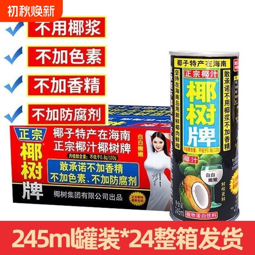 正宗椰树牌椰汁245ml*24罐