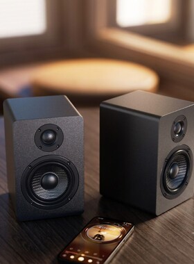 漫步者㱁电脑桌面蓝牙音响台式高音质HIFI木制有线游戏有源音箱