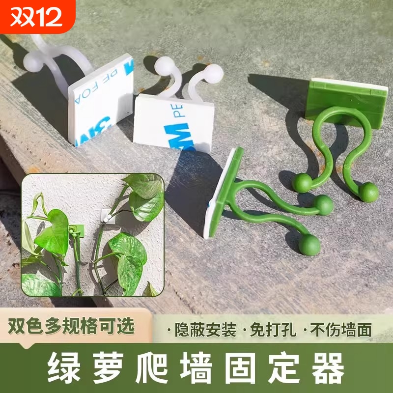 绿萝爬上墙花神器绿植固定器
