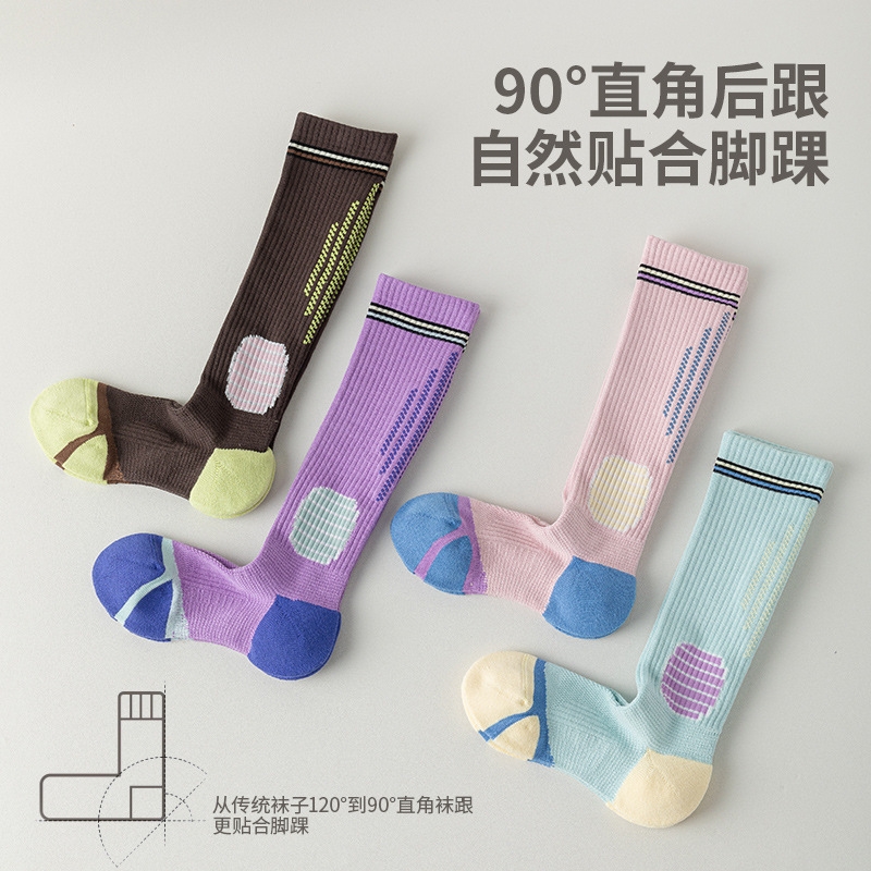 专业健身压力袜女士长筒压缩跑步篮球跳绳健身小腿袜腿弹力袜