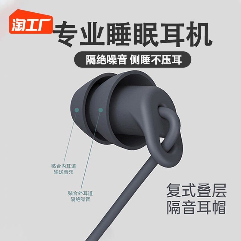 睡眠耳机有线typec接口2023新款入耳式圆孔降噪隔音睡觉专用扁口属于什么档次？