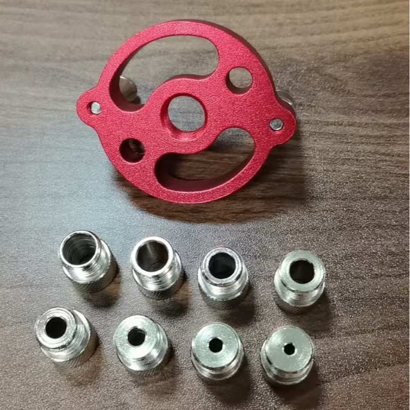 铝型材木工定位器中心打孔器垂直车圆器自定圆木榫拼接钻孔DIY工