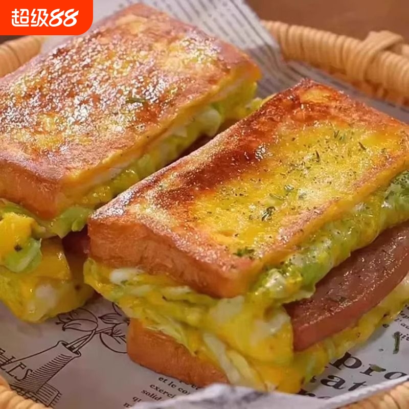 午餐肉三明治吐司营养儿童早餐半成品面包懒人加热充饥夜宵零食