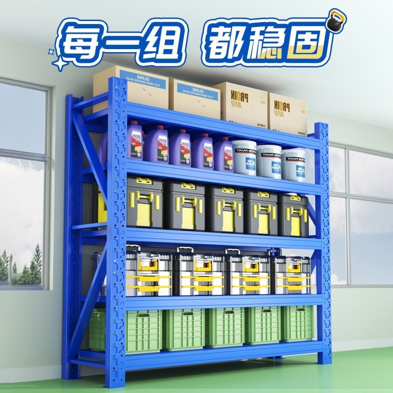 仓储货架重型储物架仓库多层置物架超市收纳架快递展示架家用铁架