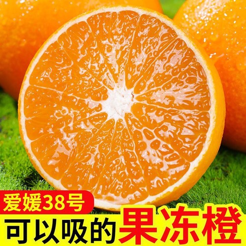正宗四川爱媛38果冻橙应季新鲜水果薄皮手剥果冻橙子9斤彩箱