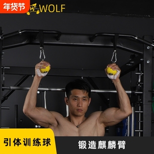 训练器家用单杠吊环引体向上球引体球手指指力握力球捏力挂带双杠
