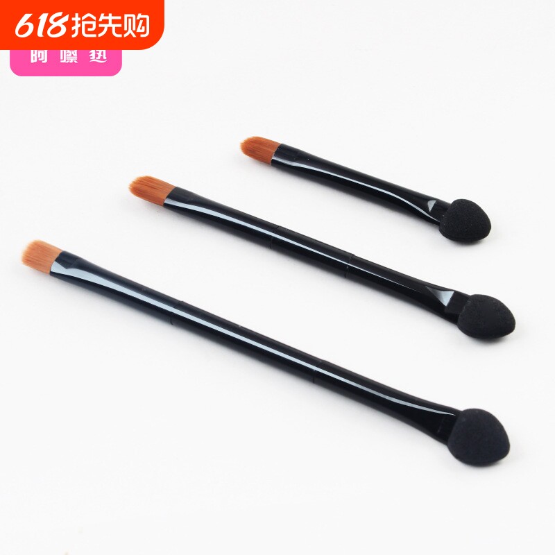眼影刷/双头B1pf0-眼影棒海绵双头眼部化妆刷彩妆化妆工具小巧