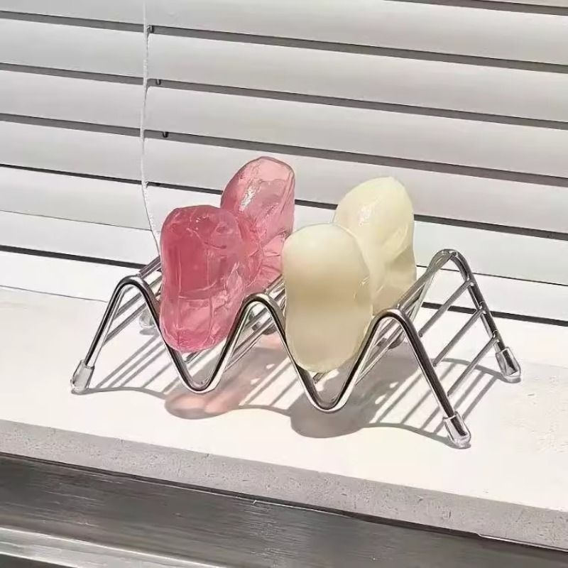 ins香皂盒不锈钢肥皂沥水创意家用浴室卫生间肥皂盒收纳置物架