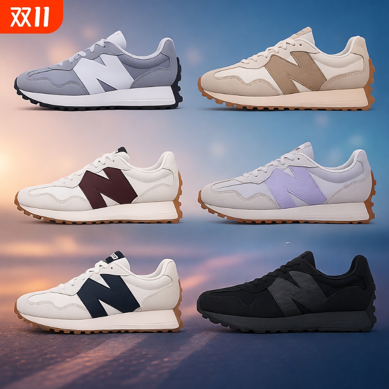 联名N327系列厚底增高运动休闲鞋夏季复古情侣老爹鞋女鞋元祖灰