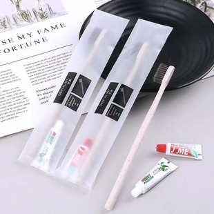 批发旅行独立包装 软毛牙刷一次性家用待客酒店宾馆洗漱用品套装