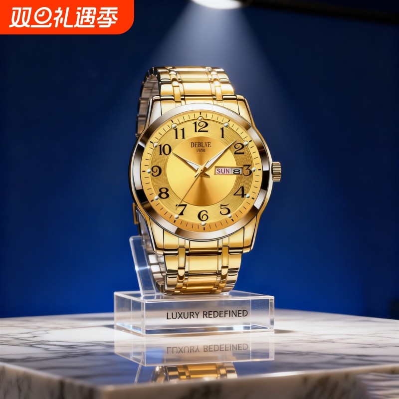 2024新款品牌手表男士非机械表全自动男款品牌防水商务钢表男生表