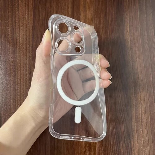 全软透明防摔磁吸壳适用苹果iphone16手机壳15promagsafe保护壳14promax硅胶13全包12轻薄11防尘网孔简约超薄