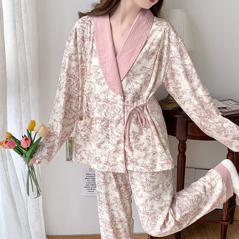 月子服春秋棉质产后哺乳衣孕妇睡衣大码吸汗夏季薄款怀孕期出院服