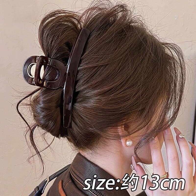 高级感气质抓夹新款鲨鱼夹春夏发夹后脑勺发量多发饰头饰夹子