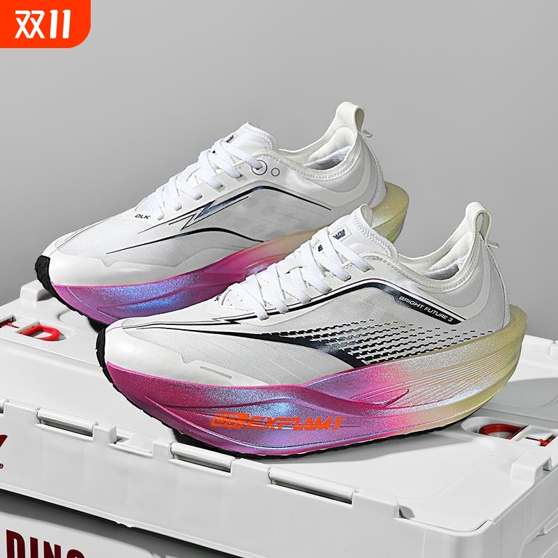 2025新款真爆碳板跑步鞋青少年大童软底运动鞋学生体测竞速跑步鞋