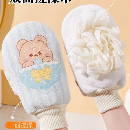 搓澡巾浴花二合一女士专用双面洗澡巾家用搓澡神器搓后背沐浴手套