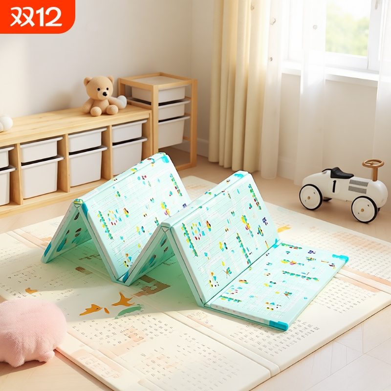 宝宝爬行垫XPE加厚家用婴儿折叠爬爬垫无毒无味儿童拼接泡沫地垫