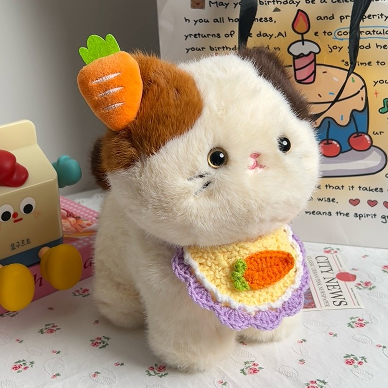 卡通三花猫咪玩偶毛绒玩具抱睡公仔可爱娃娃送女朋友闺蜜生日礼物