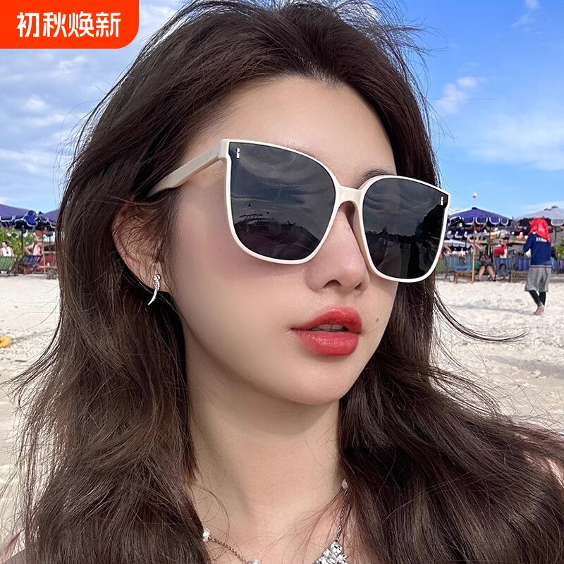 gm墨镜女款夏防紫外线高级感2024新款防晒开车专用太阳眼镜男圆脸图片
