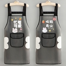 皮围裙防油防水软皮餐饮专用女2024厨房家用新款 水产做饭围腰加长