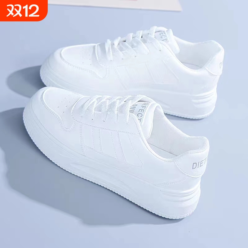 啄木鸟34女鞋小白鞋2025新款春夏透气轻便软底休闲鞋百搭真皮运动