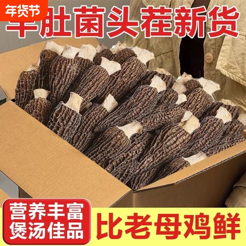 新货野生云南精选羊肚菌价孕妇干货正品煲汤食材农家特产滋补养生