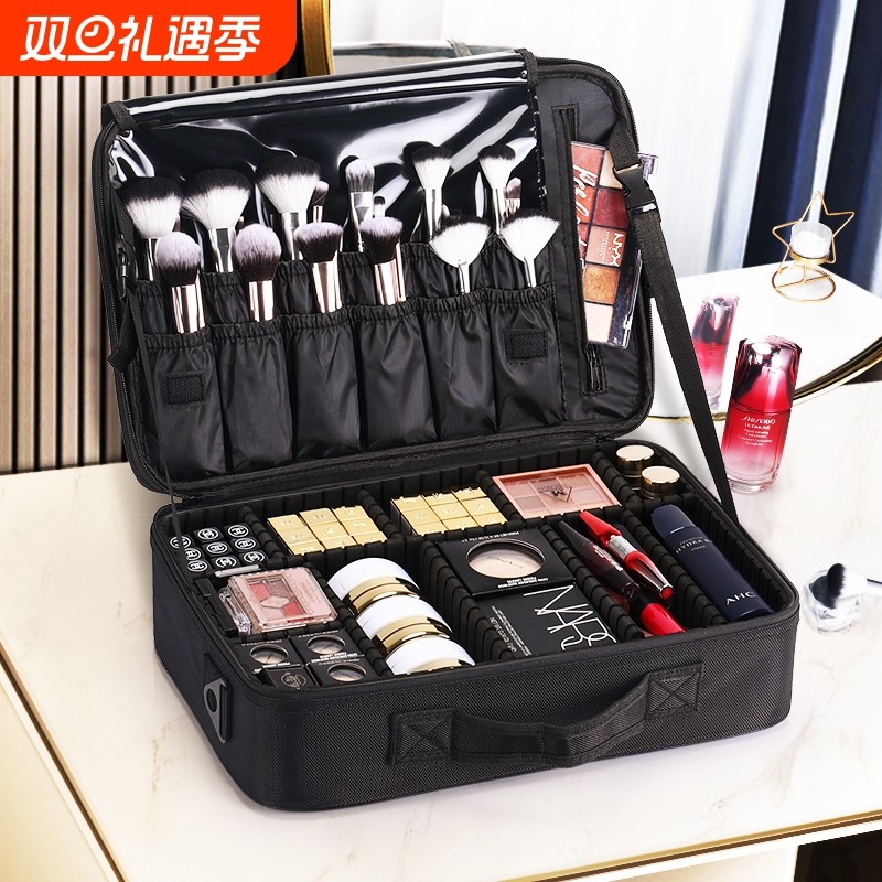 NICELAND化妆包女便携品收纳包纹绣工具箱盒防水新款大容量手