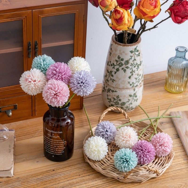 INS风蒲公英仿真花植物婚庆装饰品仿真植物墙家居玫瑰花MW151