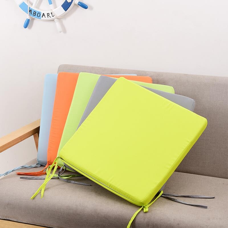 现代简约办公椅垫方形海绵柔软纯色坐垫加厚可拆洗沙发椅子垫座椅