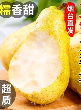 山东烟台太婆梨香蕉梨茄梨新鲜当季水果老婆梨丑伏梨大头梨