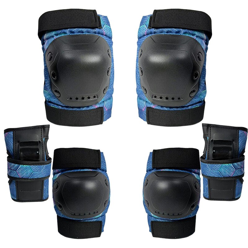 滑板车头盔轮滑护具儿童骑行套装平衡溜冰护膝专业防护装备防摔