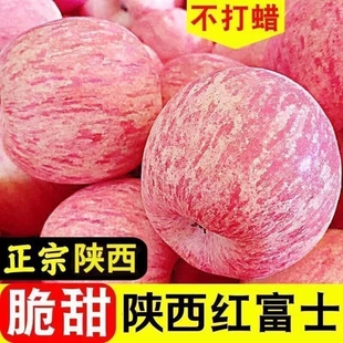 正宗红富士苹果现摘冰糖心新鲜水果应当季 陕西大丑萍果10整箱斤