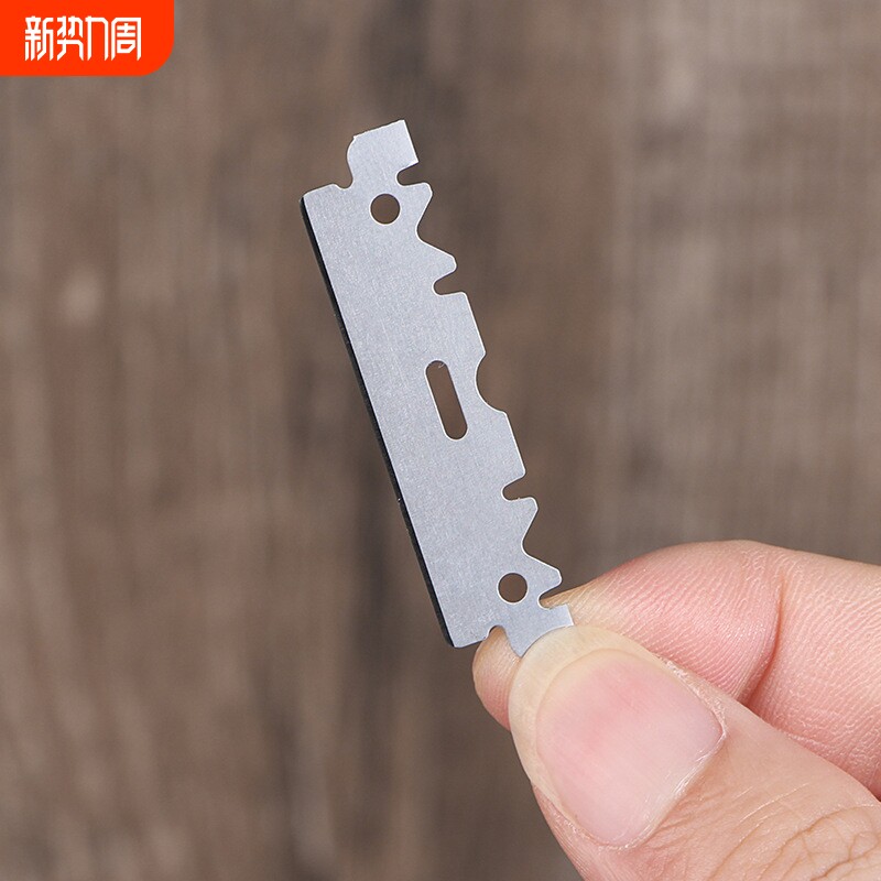 不锈钢锋利刀片理发店刮胡刀手动刮刀男士护理修眉刮脸刀100片装