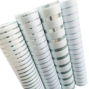 隔断防撞条纹玻璃贴纸窗贴纸浴室磨璃贴膜透光不透明静电遮光免胶