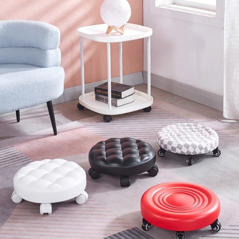 美缝凳家用带轮小凳子静音滑轮凳矮凳圆凳移动万向轮换鞋凳客厅凳,住宅家具,矮凳,淘宝优惠券,粉丝福利购,淘宝优惠卷