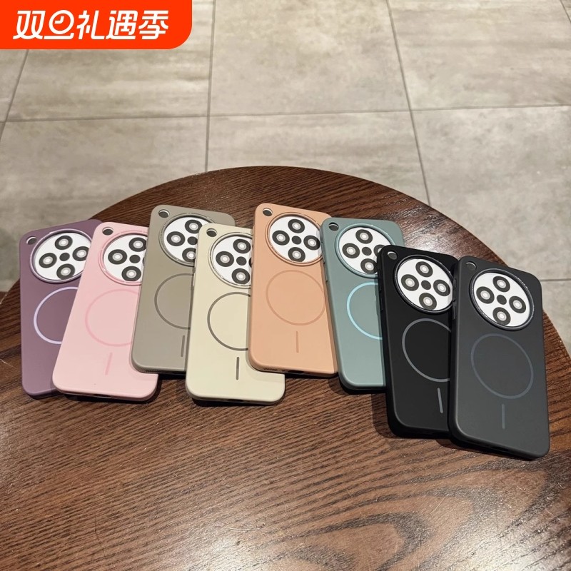 适用OPPOFindx8Pro大孔磁吸柔润PC手机壳超细磁吸圈OPPOFindX8s+磨砂肤感极简时尚FINDx8硬壳款高级感保护套