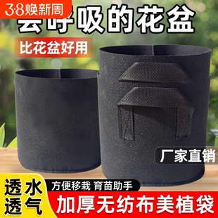 美植袋加厚黑色加固提手植物种植袋无纺布植树袋种树专用盆