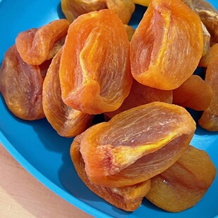 广西桂林恭城特产添加柿子丁柿角正宗新鲜干片柿饼好吃零食