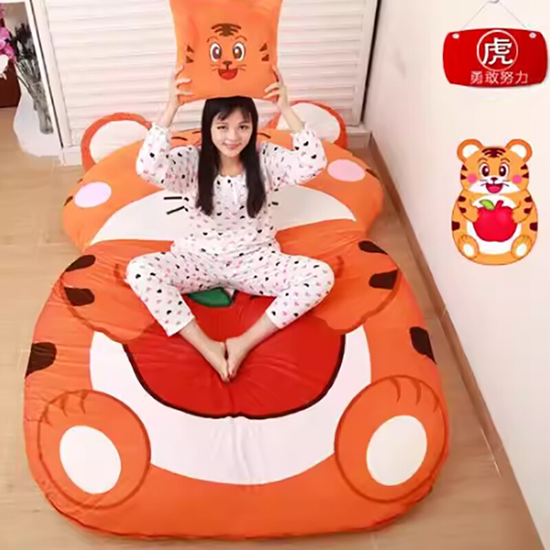 b龙猫懒人沙发床单人卡通十二生肖榻榻米床垫可爱创意卧室小沙发