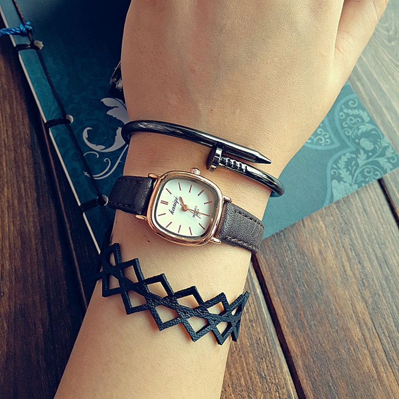 韩国复古经典超薄手表女简约时尚潮流韩版中学生小清新方形小表盘